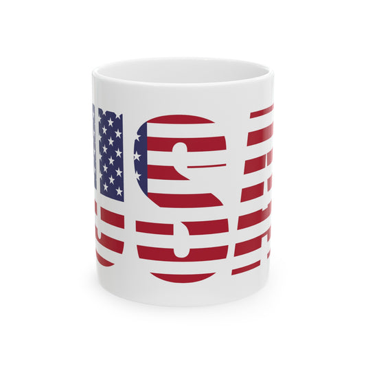 USA Ceramic Mug, (11oz, 15oz)