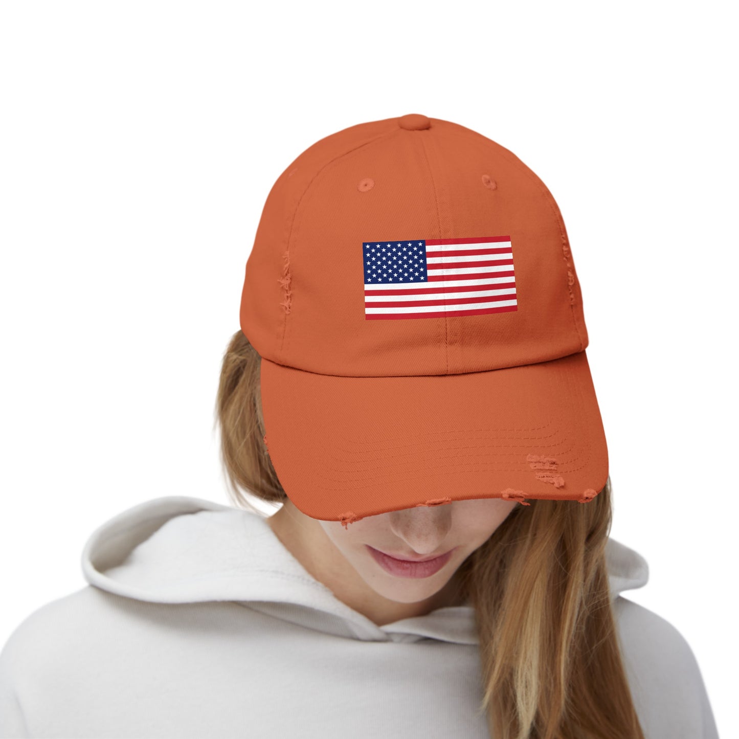 American Flag Distressed Cap