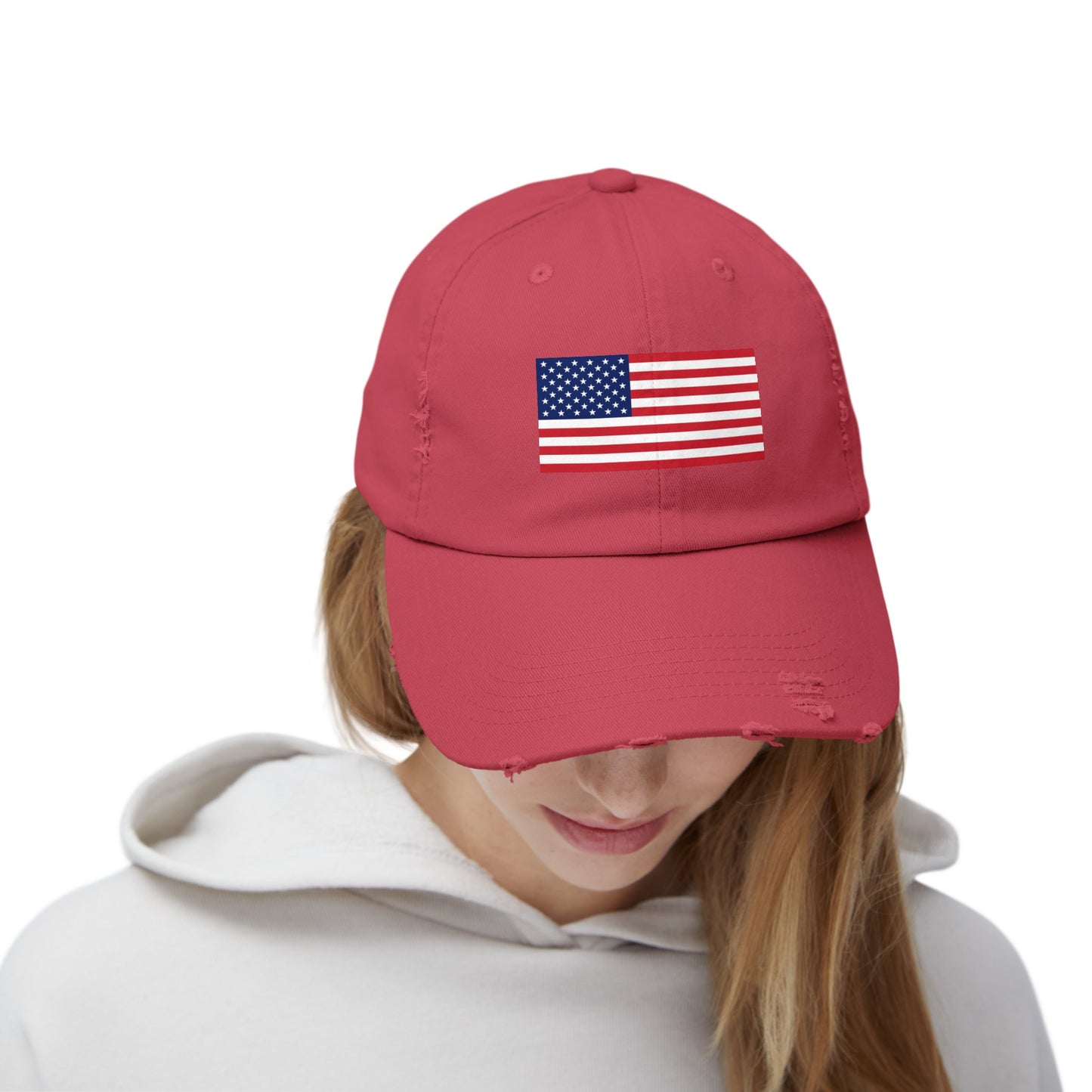 American Flag Distressed Cap