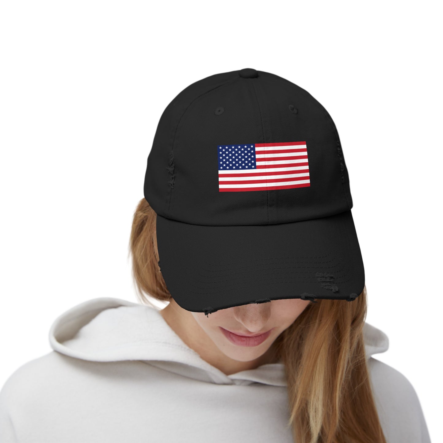 American Flag Distressed Cap