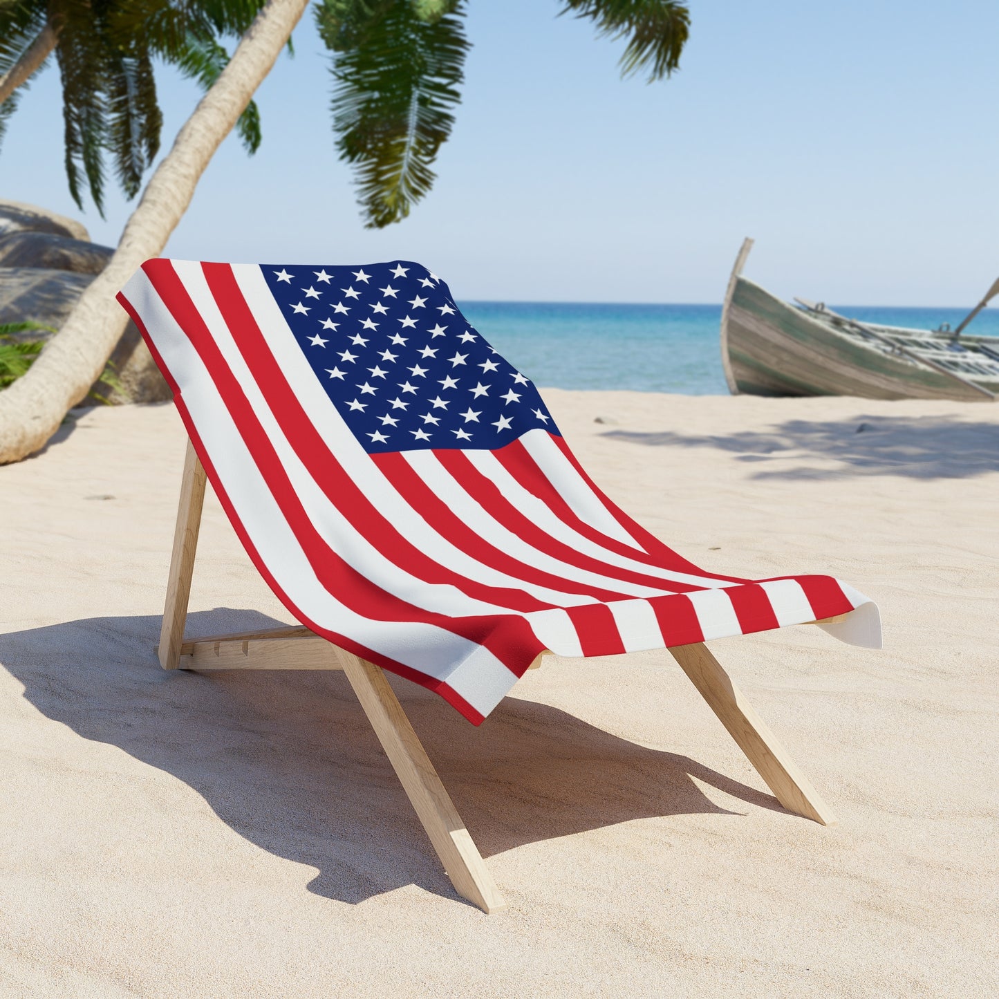 American Flag Beach Towel