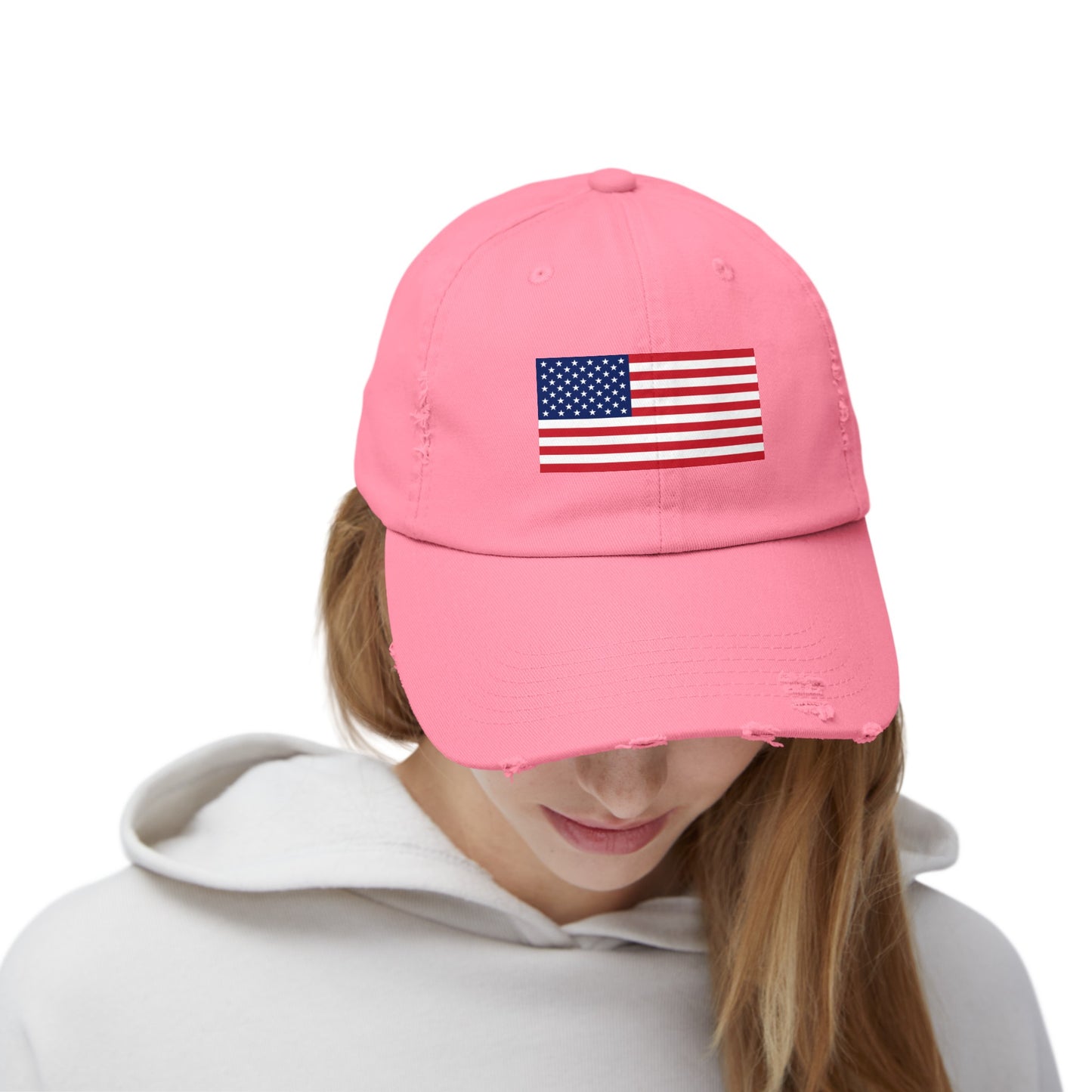 American Flag Distressed Cap