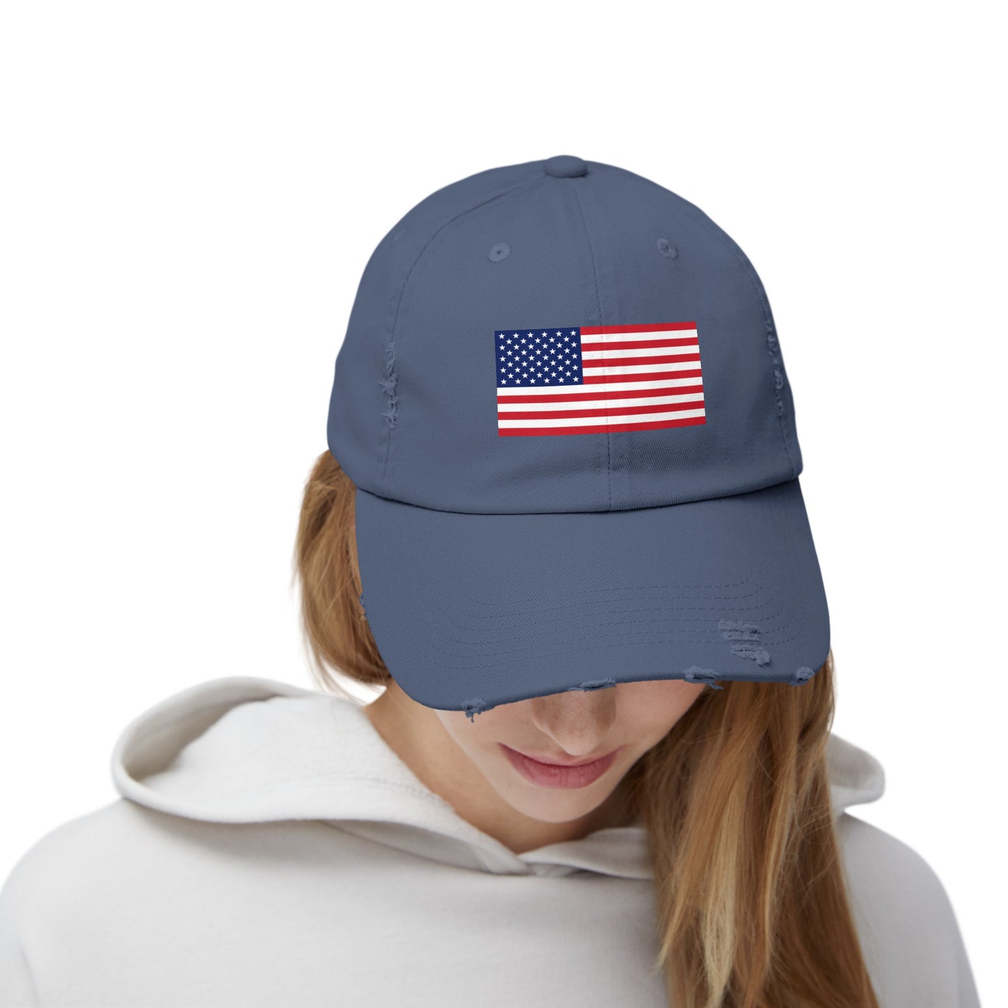 American Flag Distressed Cap