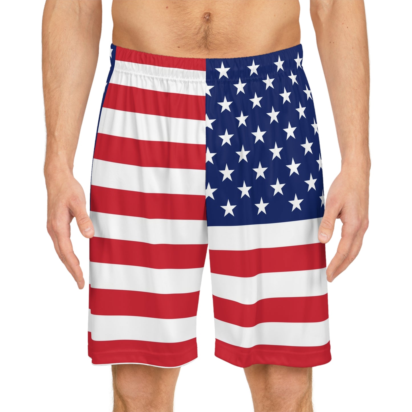 American Flag Basketball Shorts